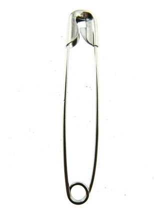 Safety Pins Nickel Plated Steel - 50 x 54mm / 2 Inch Long Approx - ThreadandTrimmings