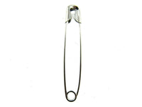 Nickel Plated Steel Safety Pins - 50 x 54mm / 2 Inch Long Approx