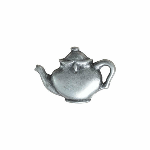 Metal Teapot Buttons in Antique Silver Colour 6 pcs B464
