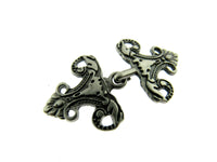 Hook & Clasp 25mm Oriental Style Frog Fastener in Antique Gold or Silver CX33