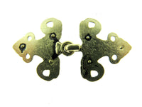 Hook & Clasp 25mm Oriental Style Frog Fastener in Antique Gold or Silver CX33