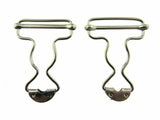 Dungaree Wire Clip For Painters Overalls in Silver or Antique Brass 38mm CX66