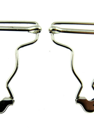 Dungaree Wire Clip For Painters Overalls in Silver or Antique Brass 38mm CX66 - ThreadandTrimmings