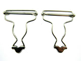 Dungaree Wire Clip For Painters Overalls in Silver or Antique Brass 38mm CX66
