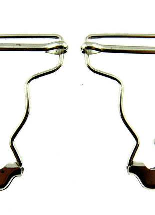 Dungaree Wire Clip For Painters Overalls in Silver or Antique Brass 38mm CX66 - ThreadandTrimmings