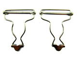 Dungaree Wire Clip For Painters Overalls in Silver or Antique Brass 38mm CX66