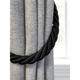 Pair of Reef Rope Curtain Tiebacks with Twisted End Caps by Jones Interiors