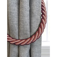 Pair of Reef Rope Curtain Tiebacks with Twisted End Caps by Jones Interiors