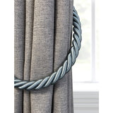 Pair of Reef Rope Curtain Tiebacks with Twisted End Caps by Jones Interiors