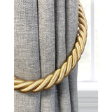 Pair of Reef Rope Curtain Tiebacks with Twisted End Caps by Jones Interiors