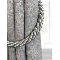 Pair of Reef Rope Curtain Tiebacks with Twisted End Caps by Jones Interiors