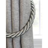 Pair of Reef Rope Curtain Tiebacks with Twisted End Caps by Jones Interiors