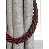 Pair of Reef Rope Curtain Tiebacks with Twisted End Caps by Jones Interiors