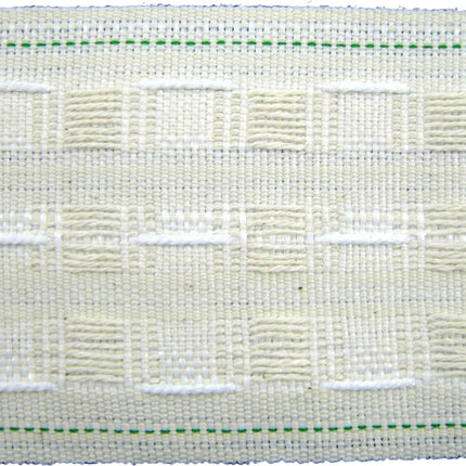 Cream Cotton Mix Curtain Header Pencil Pleat Tape 3 inch / 75mm Wide 50m Roll - ThreadandTrimmings
