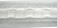 Curtain Header Tape - White Polyester Pencil Pleat Tape -25mm (1") Wide CT25100P