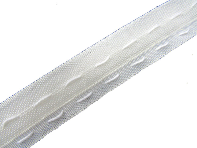 Flange Lining Curtain Tape - 25mm 1 Inch Wide - Polyester - CT25FLP - ThreadandTrimmings