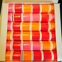 Polyester Sewing Thread Flo Red, Orange, Pink - 36 x 100m Reels