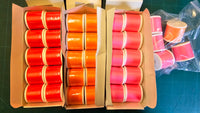 Polyester Sewing Thread Flo Red, Orange & Pink - 35 x 100m Reels