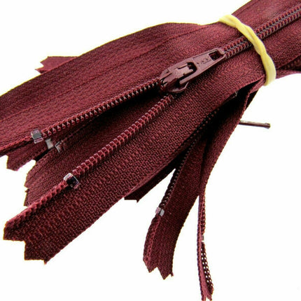 YKK Nylon Closed End Autolock Skirt Zips- 5 x Zips Per Pack - Size 8", 9" or 10" - ThreadandTrimmings