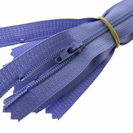 YKK Nylon Closed End Autolock Skirt Zips- 5 x Zips Per Pack - Size 8", 9" or 10" - ThreadandTrimmings