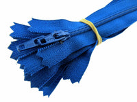 YKK Nylon Closed End Skirt Zips - 8" 9" 10" - Choose From 32 Colours - Autolock