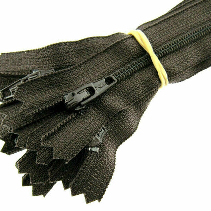 YKK Nylon Zips Closed End Skirt Zips 8" 9" 10" Choose From 32 Colours - Autolock - ThreadandTrimmings