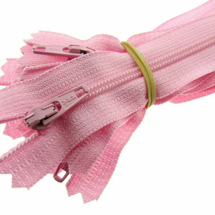 YKK Nylon Zips Closed End Skirt Zips 8" 9" 10" Choose From 32 Colours - Autolock - ThreadandTrimmings