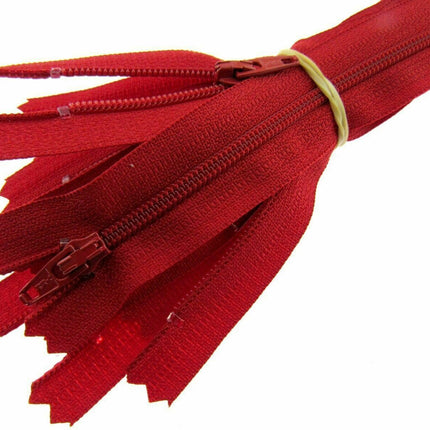YKK Nylon Closed End Autolock Skirt Zips- 5 x Zips Per Pack - Size 8", 9" or 10" - ThreadandTrimmings