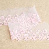 Flat Nylon Lace - 55mm Wide - White or Ivory -  3m Lengths - 2106