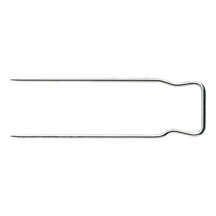 Metal cover pin on a white background