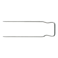 Metal cover pin on a white background