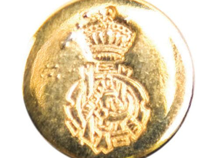 Round Metal Rose and Crown Blazer Buttons with Shank 2 Sizes in Gold & Silver