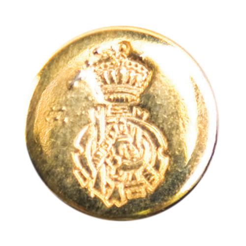 Round Metal Rose and Crown Blazer Buttons with Shank 2 Sizes in Gold & Silver
