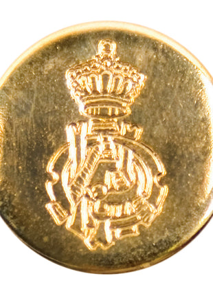 Round Metal Rose and Crown Blazer Buttons with Shank 2 Sizes in Gold & Silver