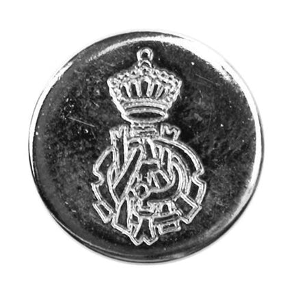 Round Metal Rose and Crown Blazer Buttons with Shank 2 Sizes in Gold & Silver
