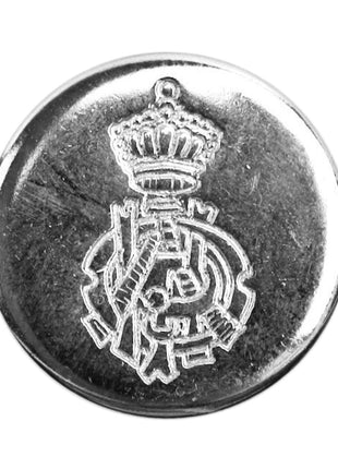 Round Metal Rose and Crown Blazer Buttons with Shank 2 Sizes in Gold & Silver