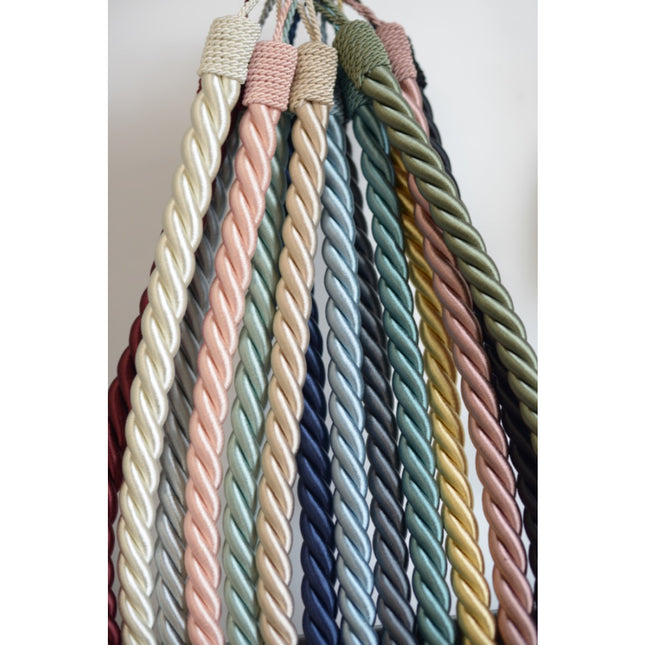 Reef Rope Curtain Tiebacks with Twisted End Caps by Jones Interiors - ThreadandTrimmings