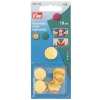 Metal Self Cover Buttons by Prym in Hang Sell Cards - 11mm / 15mm / 19mm / 23mm - ThreadandTrimmings