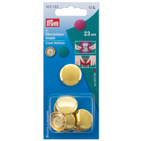Metal Self Cover Buttons by Prym in Hang Sell Cards - 11mm / 15mm / 19mm / 23mm - ThreadandTrimmings