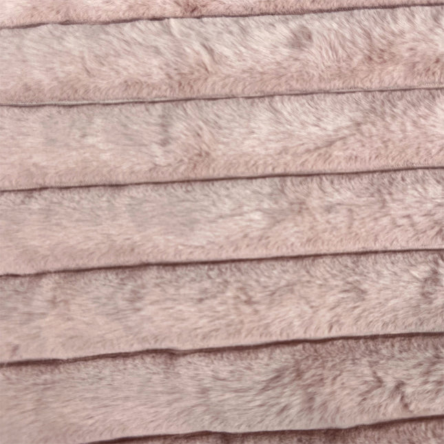 Plush Fur Fabric Blush Dusky Pink 100cm x 155cm Oeko Tex 3326 60