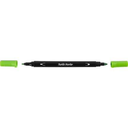 Textile Markers Permanent Fabric Pens Creativ Double Tip 6 or 20 Piece Packs