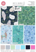 Christmas Cotton Fat Quarters Arctic Animals Bethany Salt 5 Pk Quilt Bundle 3648