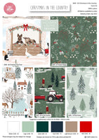 Christmas Cotton Fat Quarters In the Country Victoria Louise Col2 5Pk Bundle3649