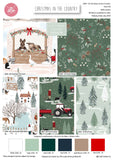 Christmas Cotton Fat Quarters In the Country Victoria Louise Col2 5Pk Bundle3649