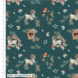 Christmas Cotton Fat Quarters In the Country Victoria Louise Col1 5Pk Bundle3649