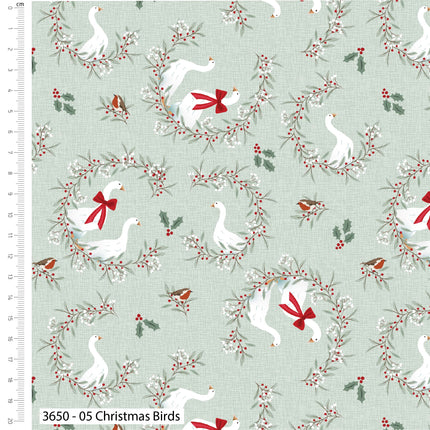 Christmas Fat Quarter Bundle Country Animals 5pk Victoria Louise 3649