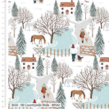 Christmas Cotton Fat Quarters In the Country Victoria Louise Col2 5Pk Bundle3649
