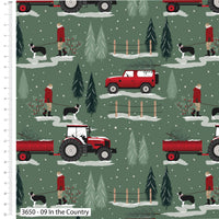 Christmas Cotton Fat Quarters In the Country Victoria Louise Col2 5Pk Bundle3649