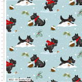 Christmas Cotton Fat Quarters Frosty Paws by Susan Wheeler 5Pk Quilt Bundle 3652