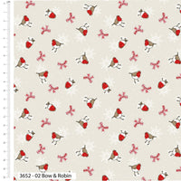 Christmas Cotton Fat Quarters Frosty Paws by Susan Wheeler 5Pk Quilt Bundle 3652